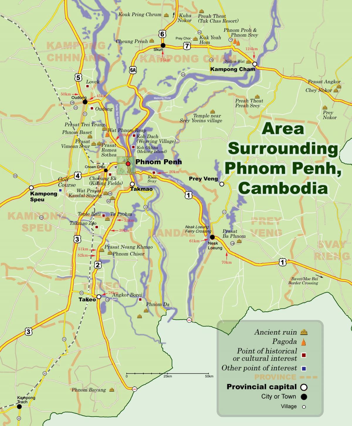 Mapa ng phnom penh