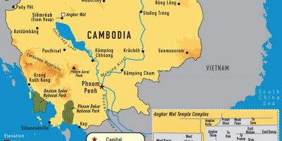 Angkor mapa ng Cambodia